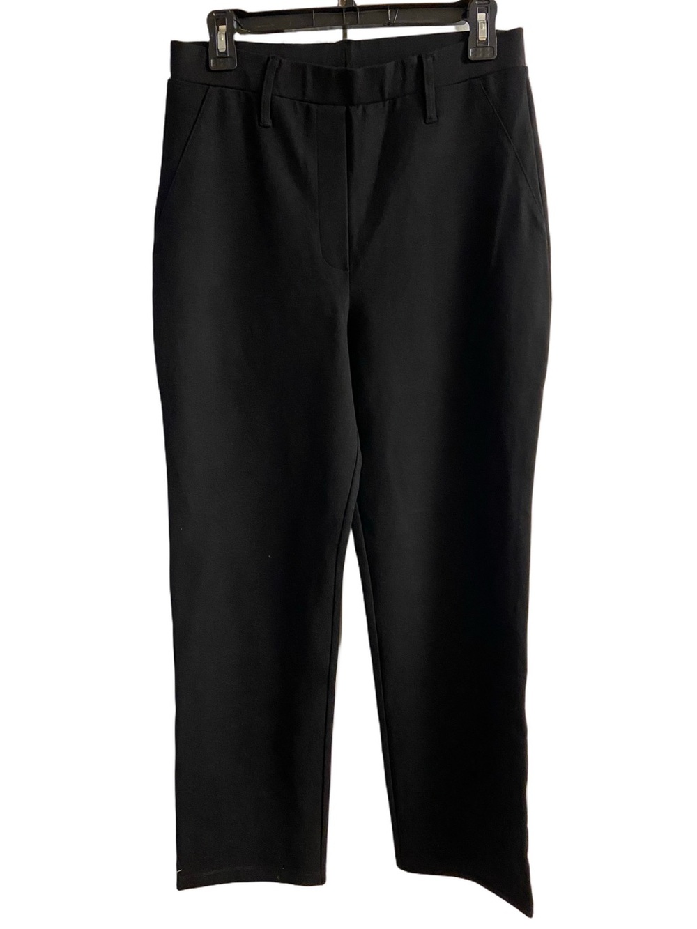 Quince Ultra Stretch Ponte Straight Leg Pants Black Medium NWT